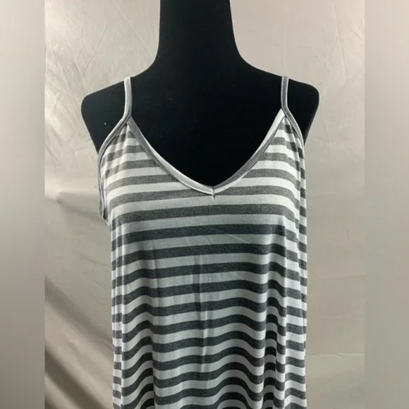 Striped Print Cami Dress - Picture 7 of 7